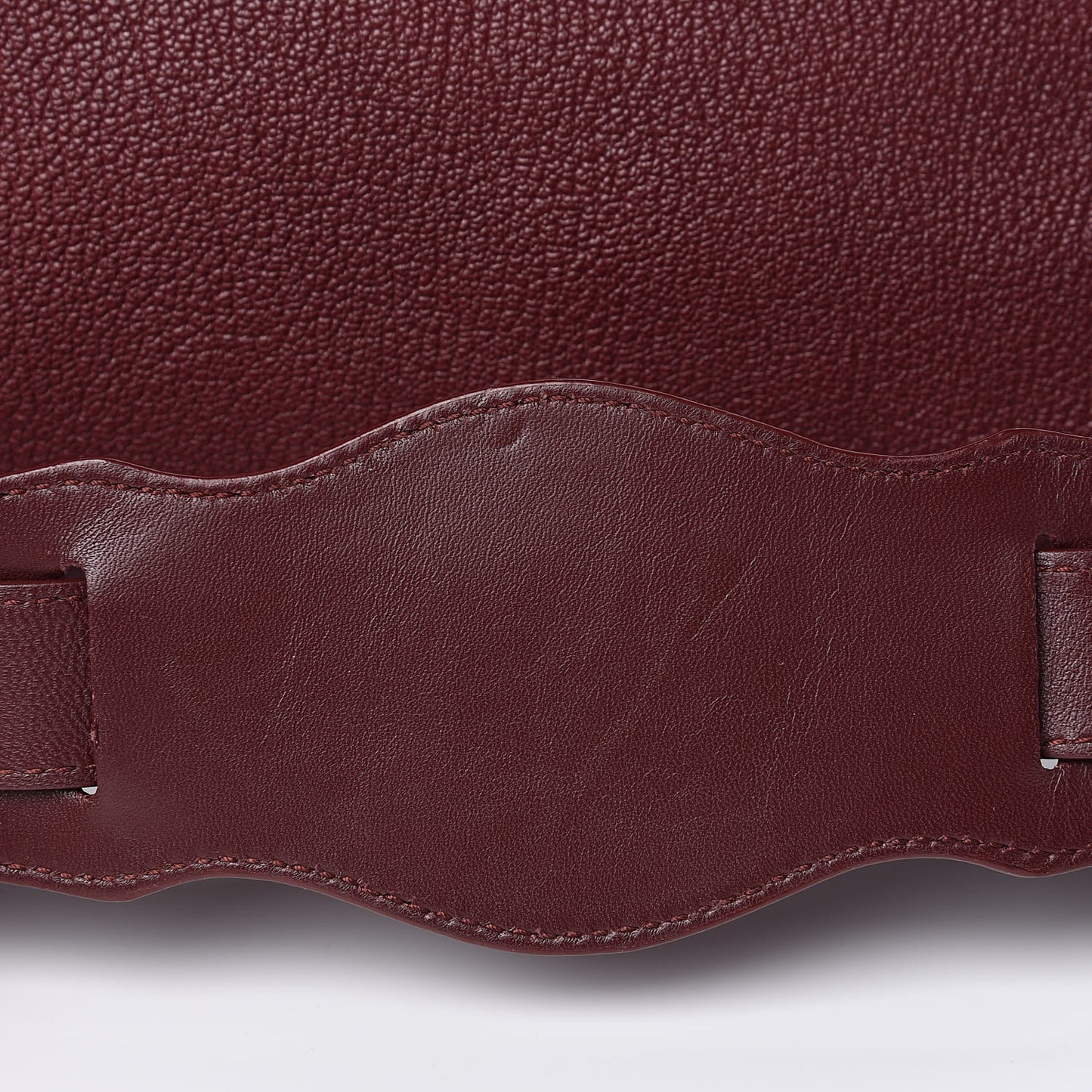 Chevre Gold Metallic Edge Hardware Velo Bordeaux