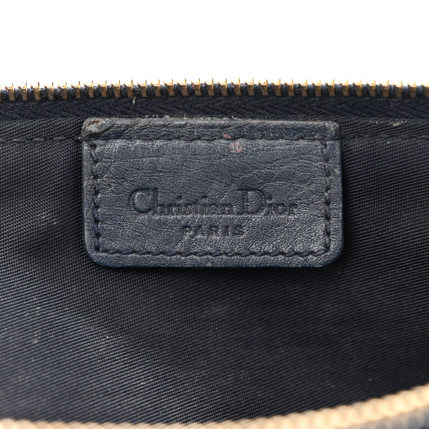 Christian Dior Monogram Mini Saddle Pochette Navy 6 of 13