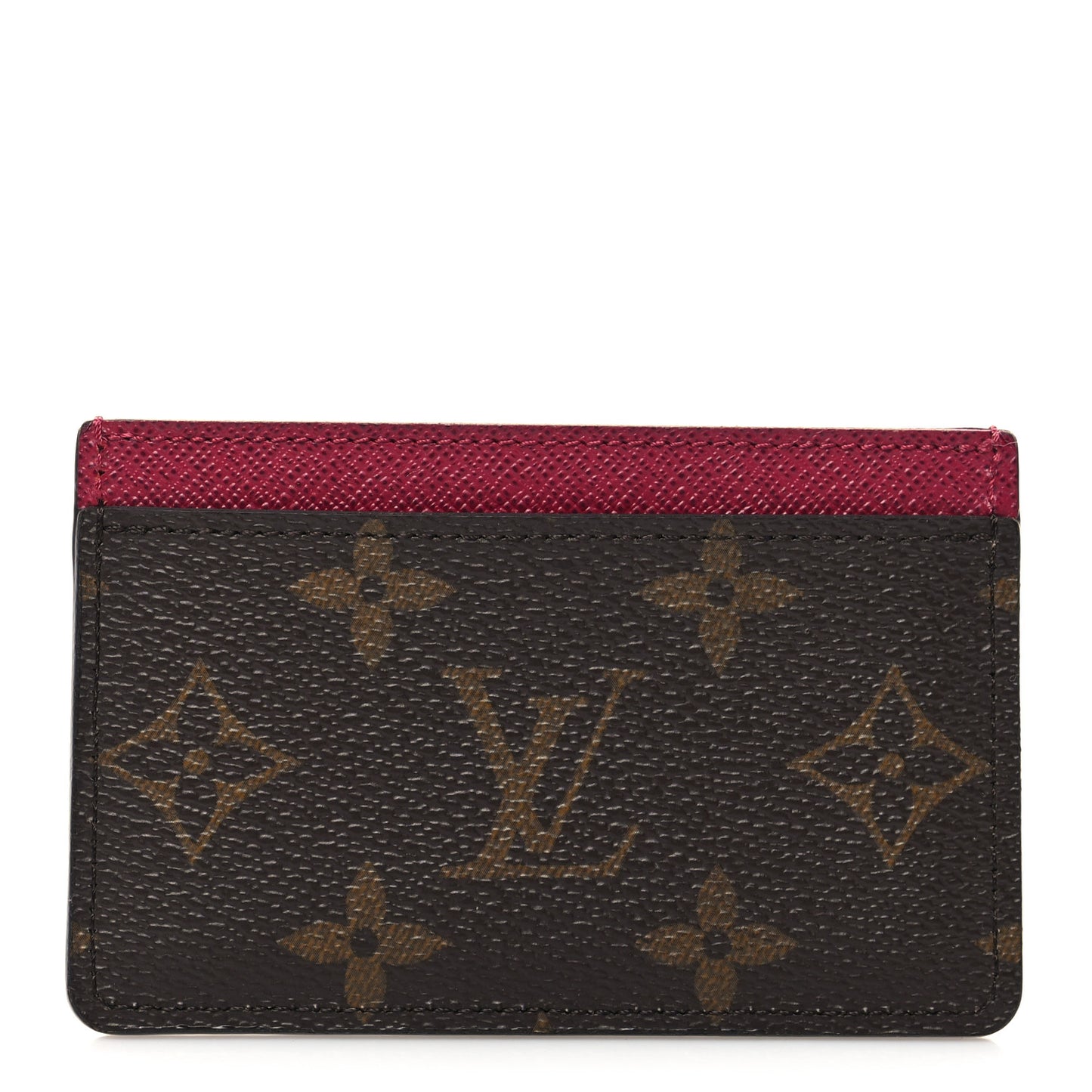 Monogram Card Holder Fuchsia