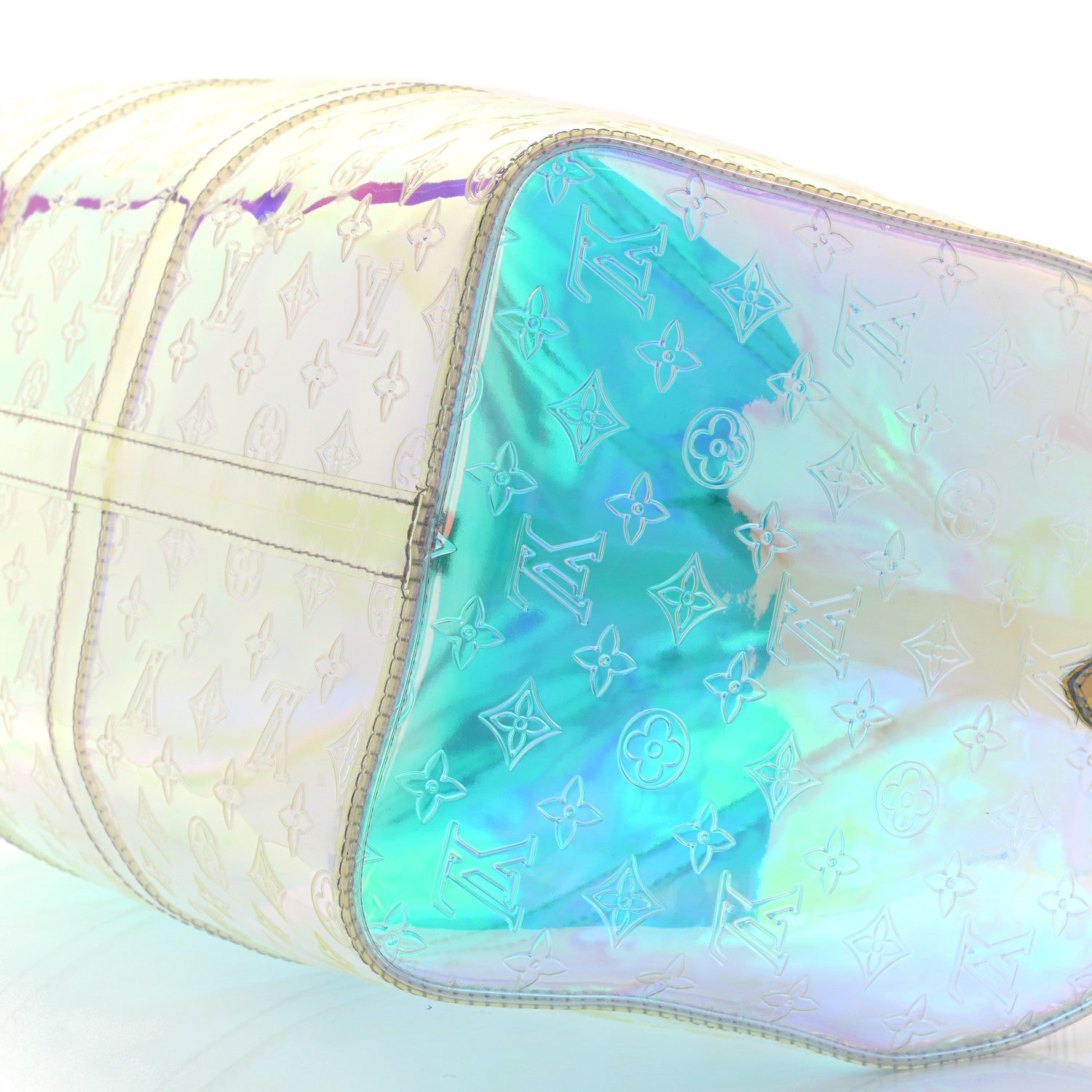 Louis Vuitton PVC Monogram Keepall Bandouliere 50 Iridescent Prism 10 of 10