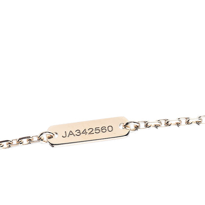 Van Cleef & Arpels 18K Yellow Gold Diamond Yellow Mother of Pearl Vintage Alhambra Pendant Necklace 6 of 8
