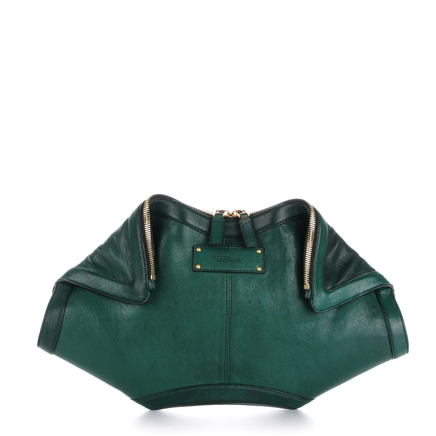 Calfskin De Manta Clutch Dark Green