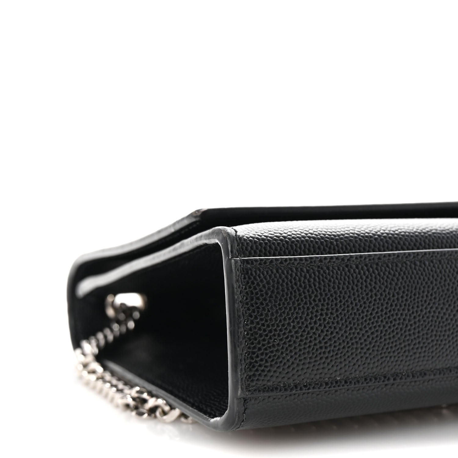 Saint Laurent Grain De Poudre Medium Classic Monogram Kate Satchel Black 8 of 9