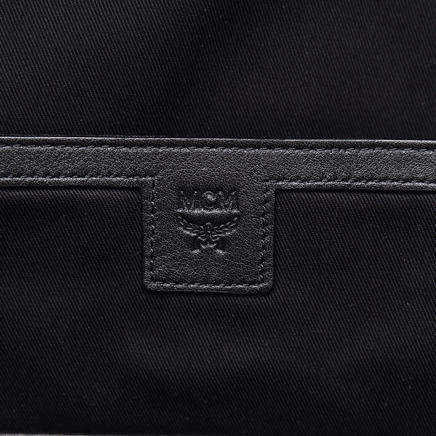 MCM Visetos Studded Medium Backpack Black 6 of 9
