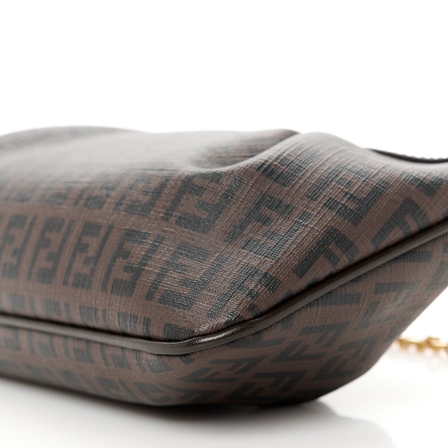 Fendi Zucchino Spalmati Forever Pochette Moro Black 11 of 11