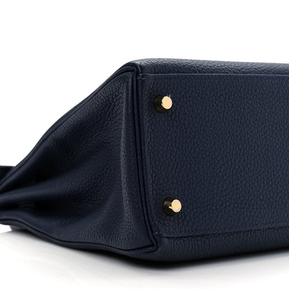 Hermes Togo Kelly Retourne 28 Bleu Nuit 7 of 11