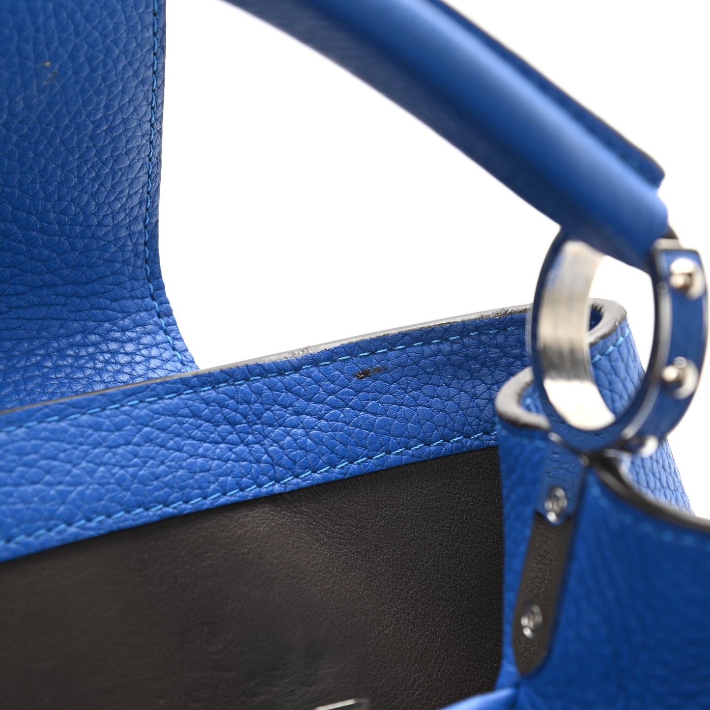 Taurillon Capucines MM Royal Blue