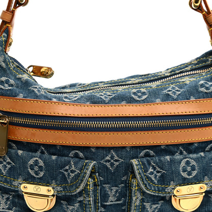 Louis Vuitton Monogram Denim Baggy PM Blue 7 of 12