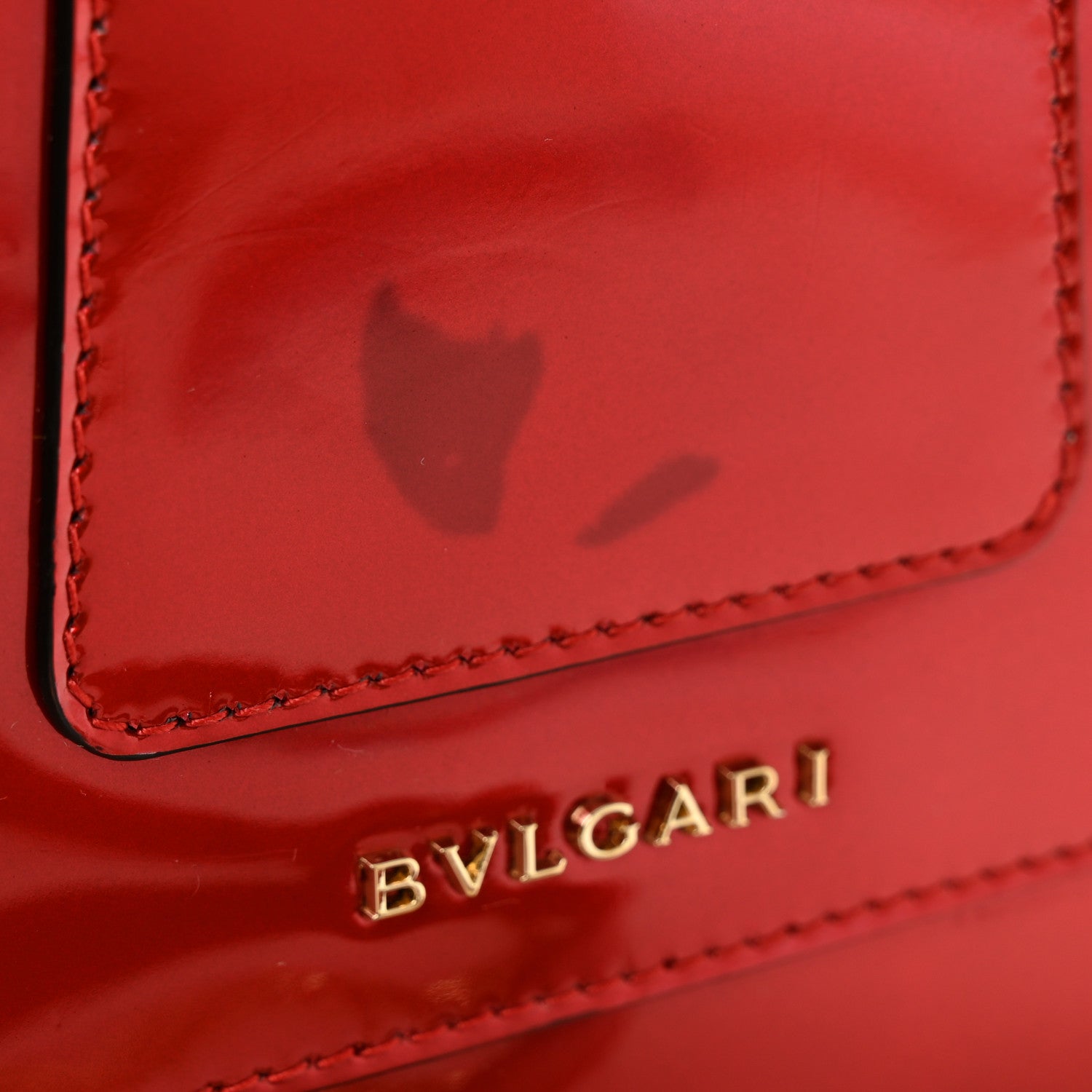 Bulgari Metallic Calfskin Serpenti Forever Top Handle Dark Red 11 of 11