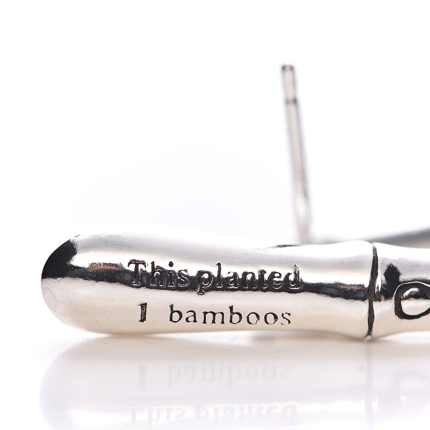 Sterling Silver Batu Bamboo Drop Earrings