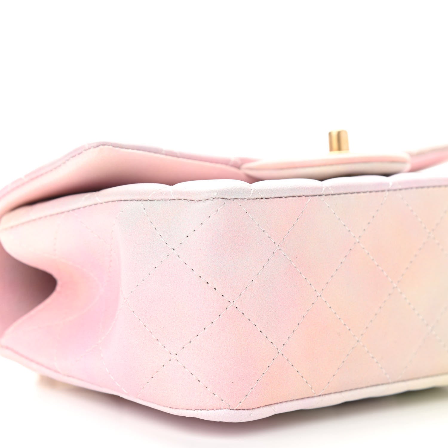 Chanel Lambskin Quilted Ombre Mini Top Handle Rectangular Flap Pink Multicolor 9 of 11