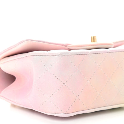 Chanel Lambskin Quilted Ombre Mini Top Handle Rectangular Flap Pink Multicolor 9 of 11