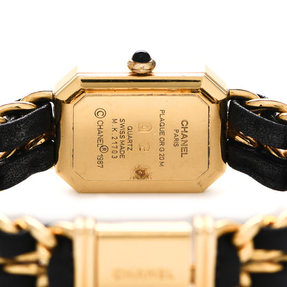 Chanel Stainless Steel Lambskin 20mm Chain Premiere Quartz Watch Gold M 4 of 7