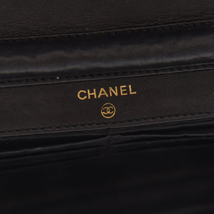Chanel Patent Timeless CC Wallet On Chain WOC Black 6 of 11