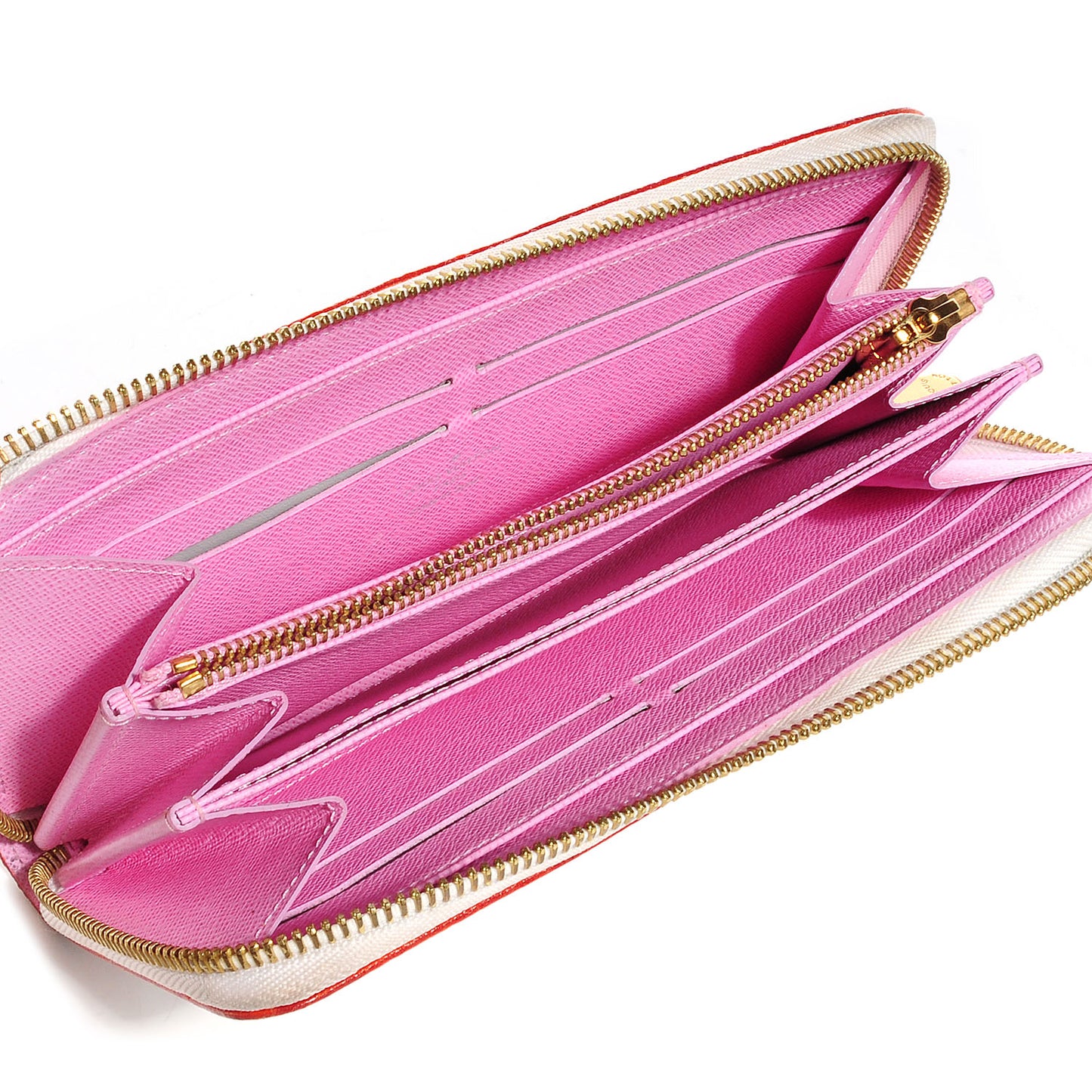 Monogram Multicolor Zippy Wallet White Litchi