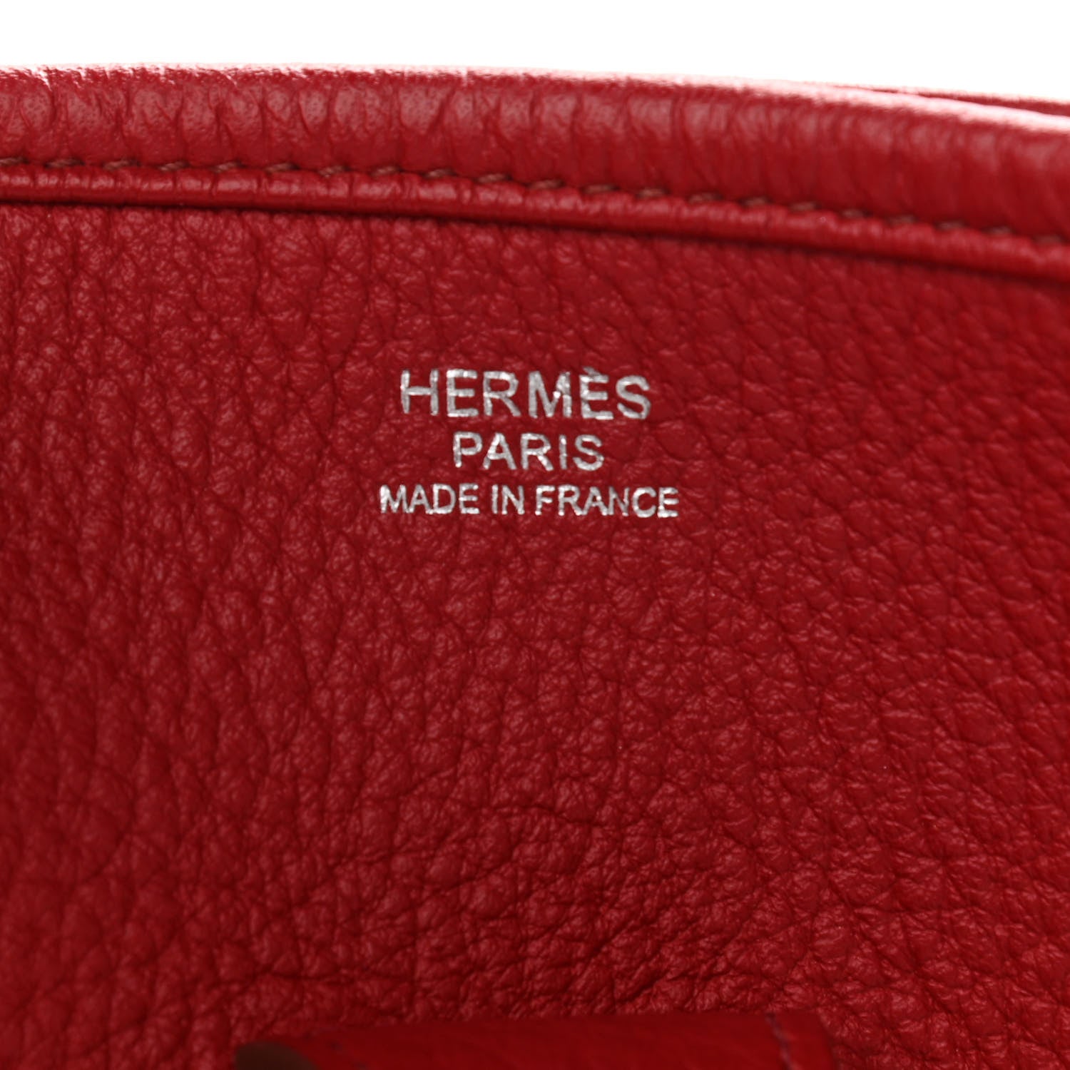 Hermes Taurillon Clemence Evelyne III GM Rouge Garance 5 of 8