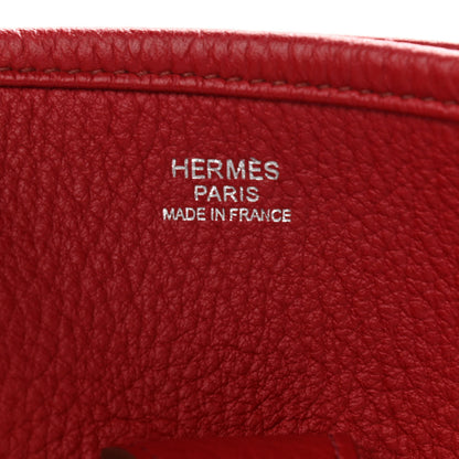 Hermes Taurillon Clemence Evelyne III GM Rouge Garance 5 of 8