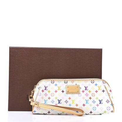 Louis Vuitton Monogram Multicolor Kate Clutch White 9 of 9
