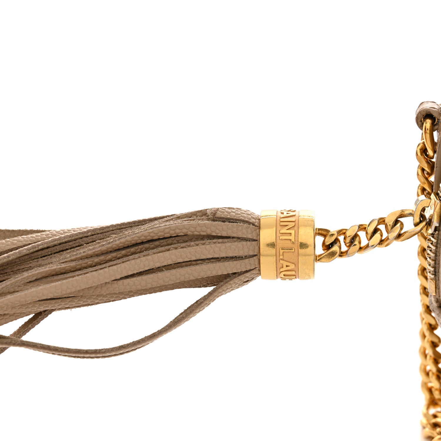 Saint Laurent Grain De Poudre Matelasse Monogram Mini Lou Camera Bag Dark Beige 14 of 16