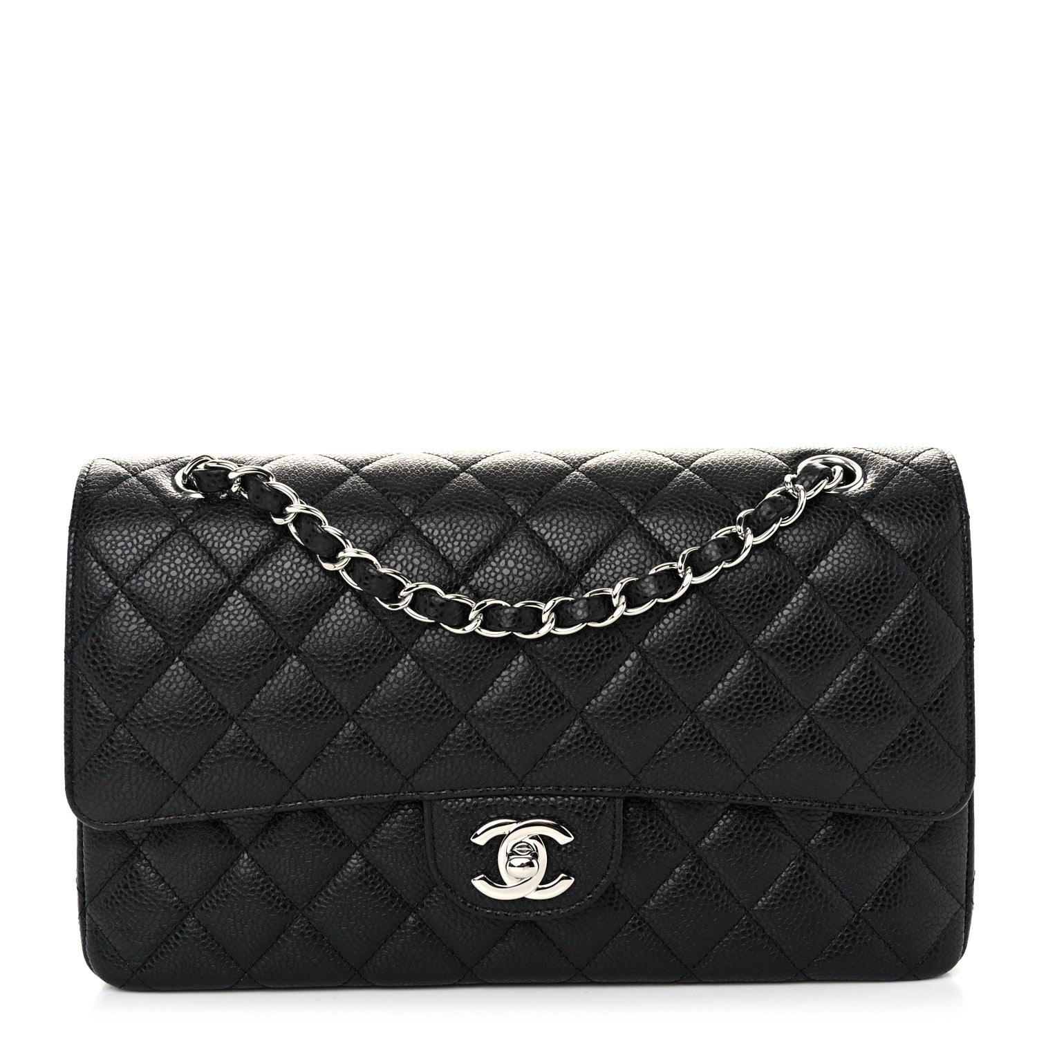Chanel Caviar Quilted Medium Double Flap Black 1 of 10