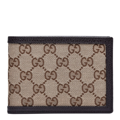 Gucci Monogram Mens Bi-Fold Wallet Brown 1 of 6
