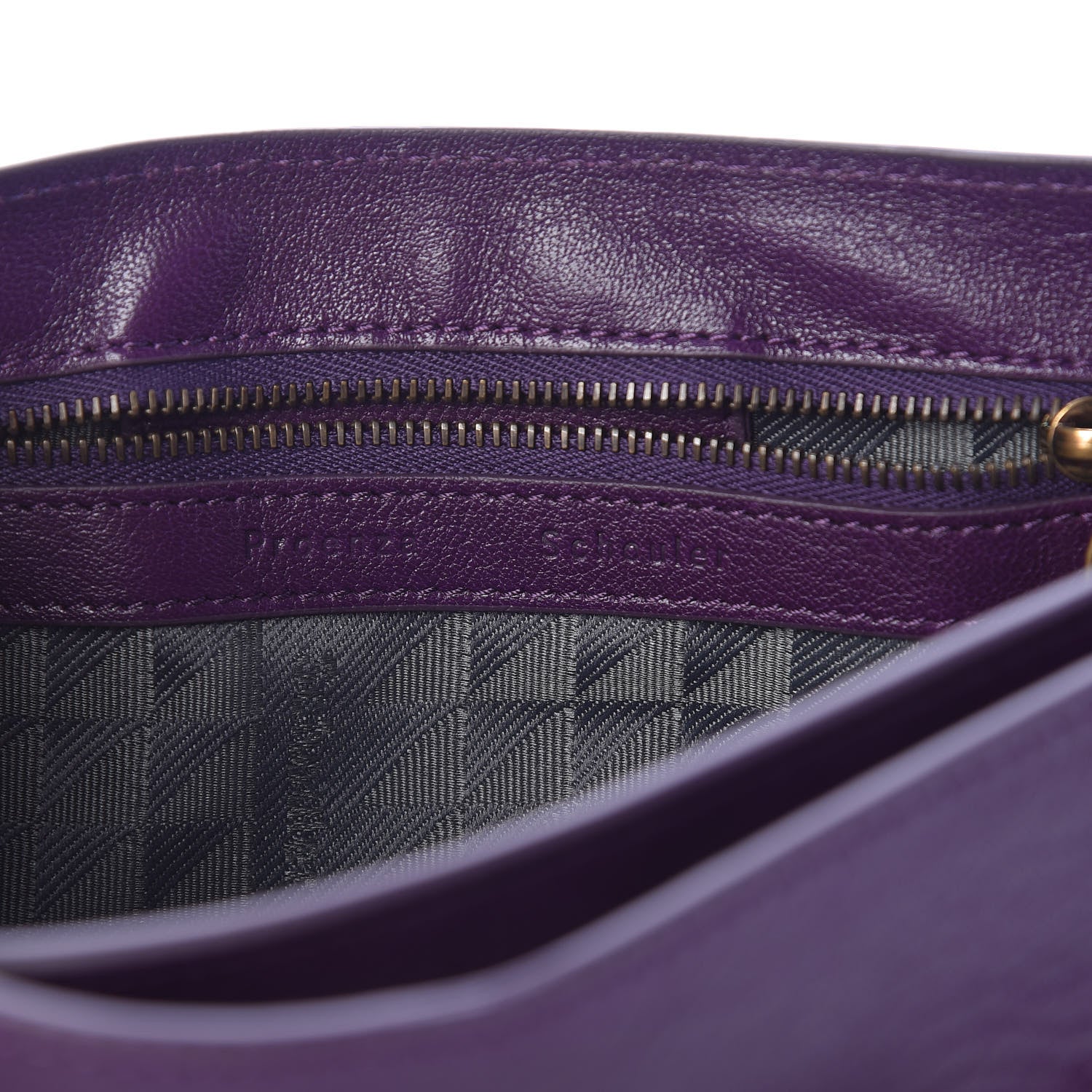 Proenza Schouler Lambskin PS1 Pochette Clutch Grape Jam 6 of 12