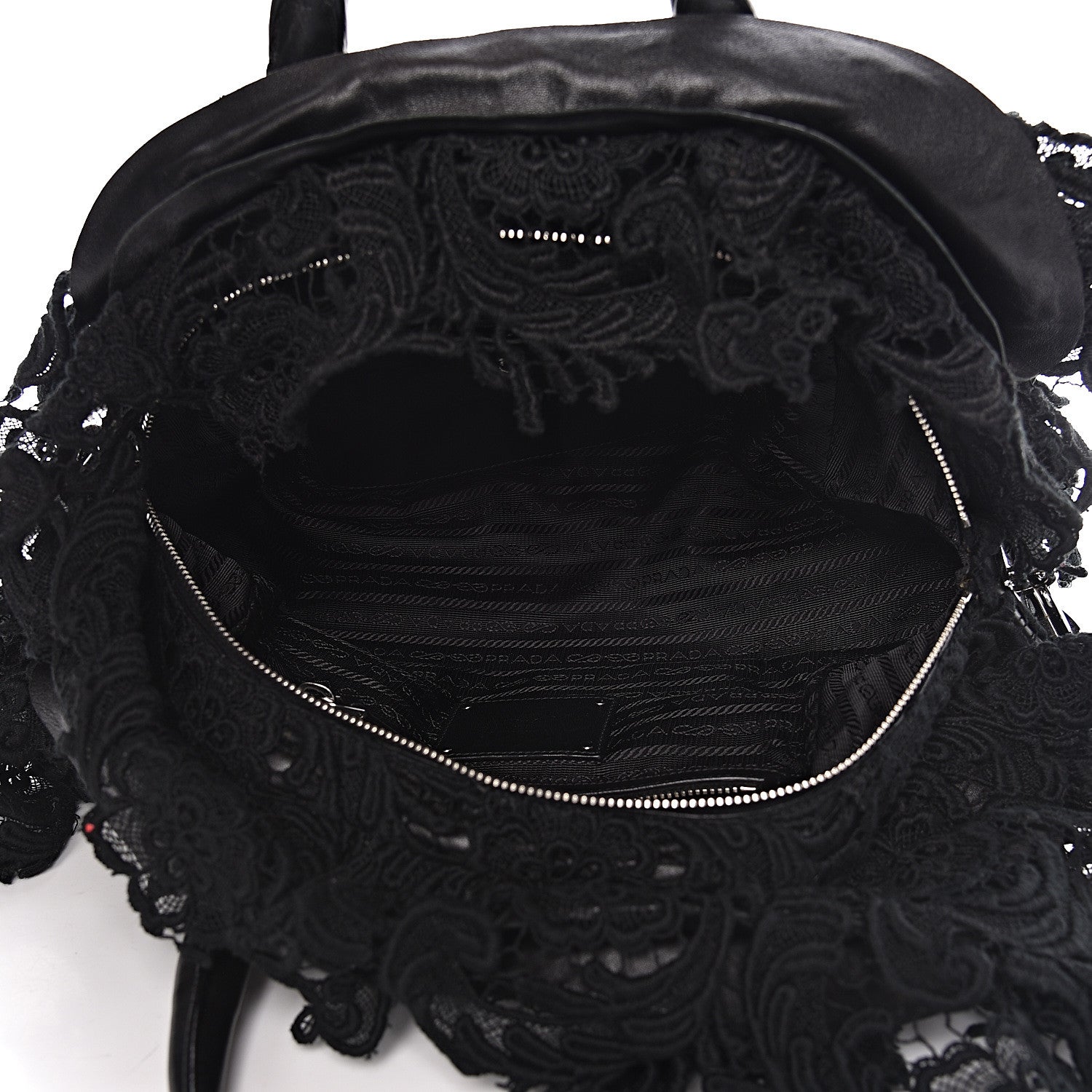 Prada Lace Pizzo S Bowler Black 5 of 12