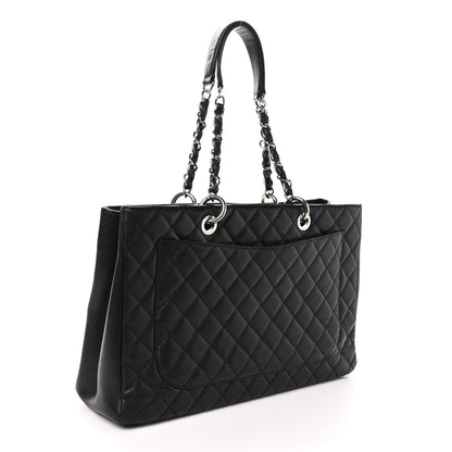 Chanel Caviar Quilted XL Grand Shopping Tote GST Black 3 of 11