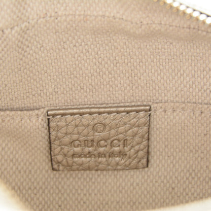 Gucci Metallic Pebbled Calfskin Small Soho Disco Bag Golden Beige 6 of 7