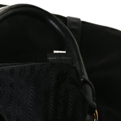 Prada Tessuto Nylon City Calfskin Shoulder Bag Black 6 of 21