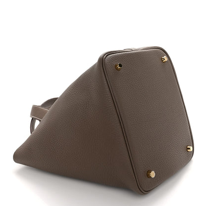 Hermes Taurillon Clemence Picotin Lock 22 MM Etoupe 4 of 12