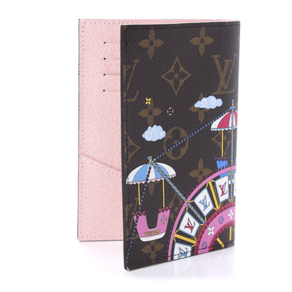 Louis Vuitton Monogram 2020 Christmas Animation Big Wheel Passport Cover Rose Ballerine 3 of 10
