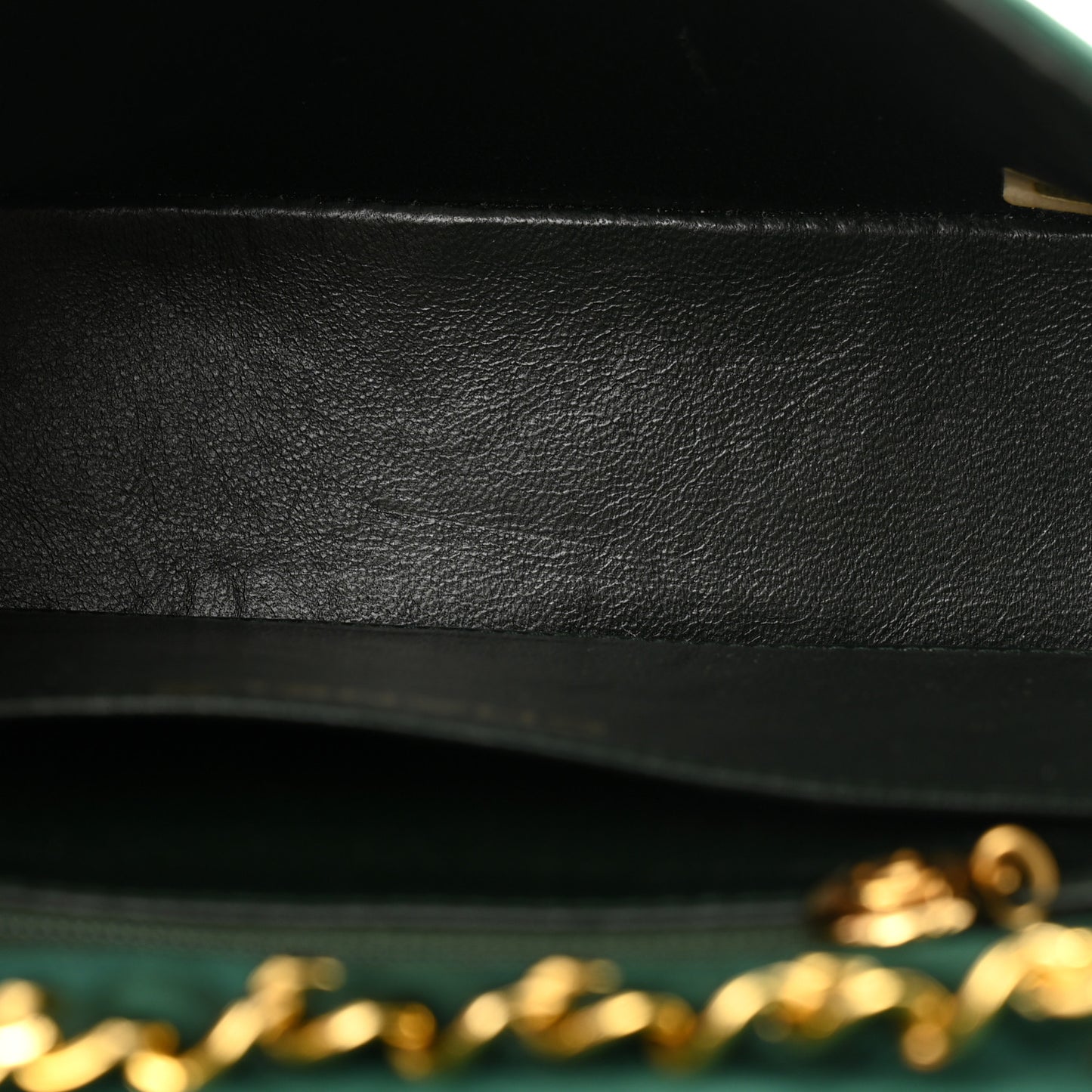 Suede Quilted Mini Square Flap Green