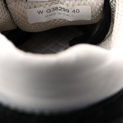 Chanel Mesh Suede Grained Calfskin Womens CC Sneakers 40 Black White 9 of 9