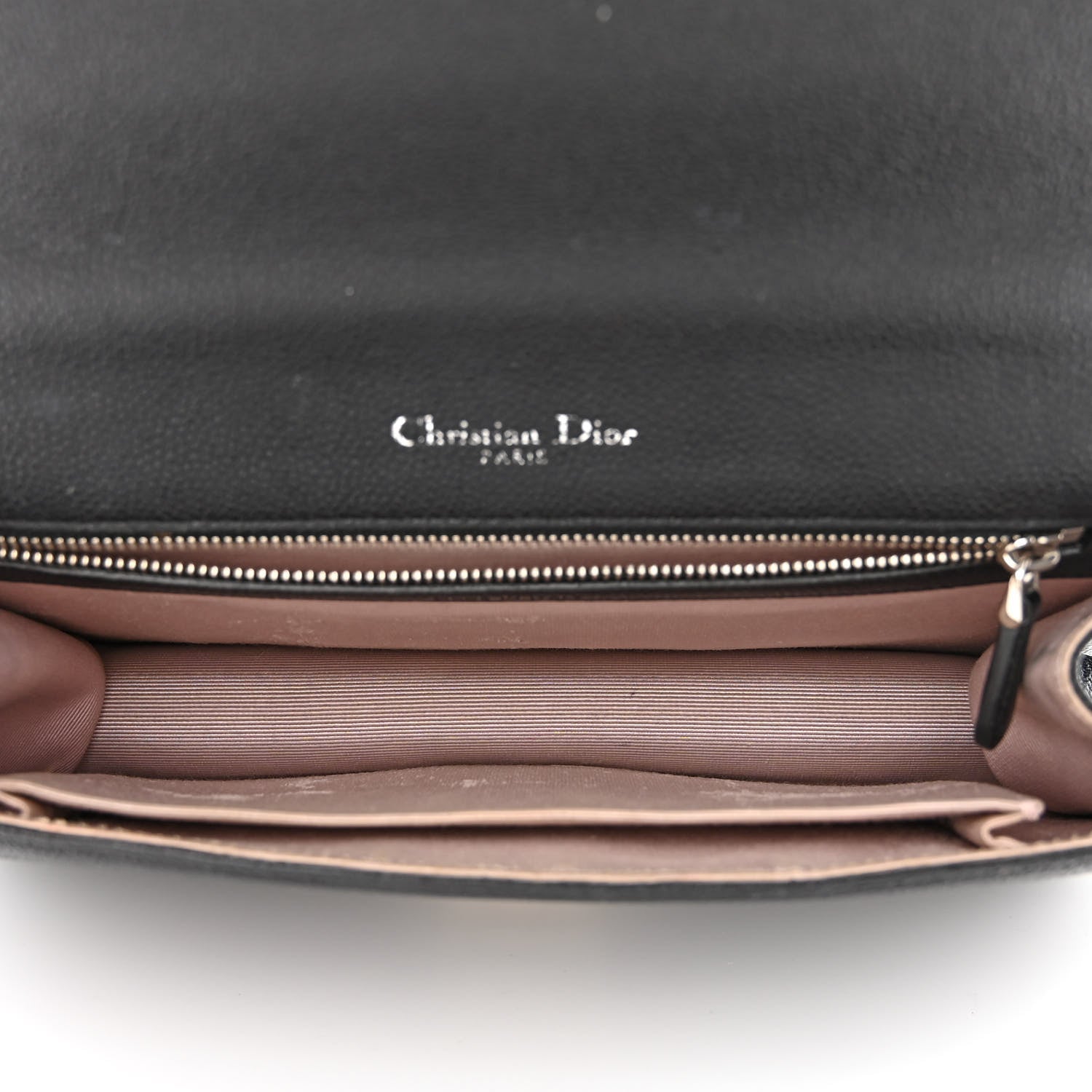 Christian Dior Grained Calfskin Medium Diorama Flap Bag Black 5 of 11