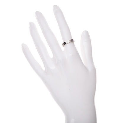 Cartier 18K White Gold 3.5mm LOVE Wedding Band Ring 50 5.25 2 of 4