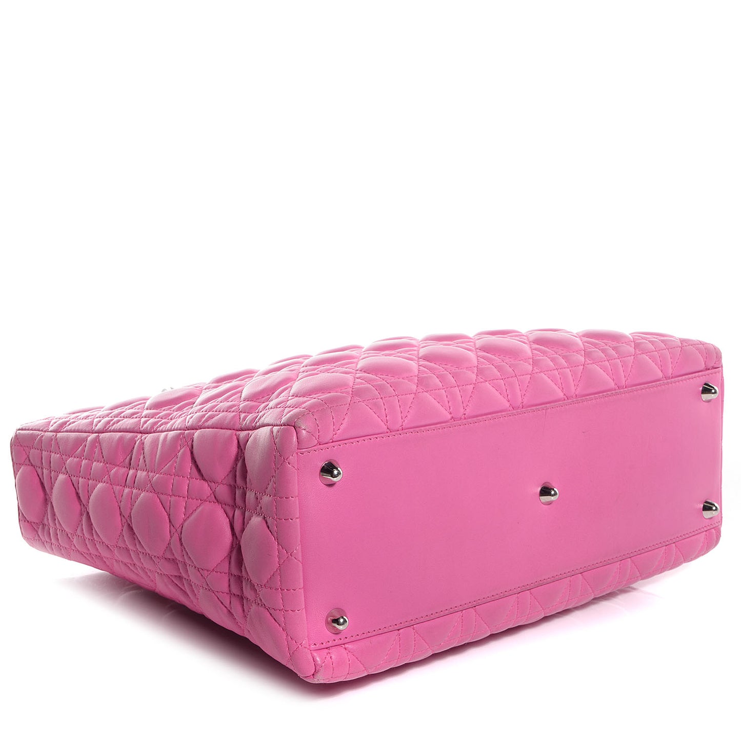 Lambskin Cannage Large Lady Dior Pink