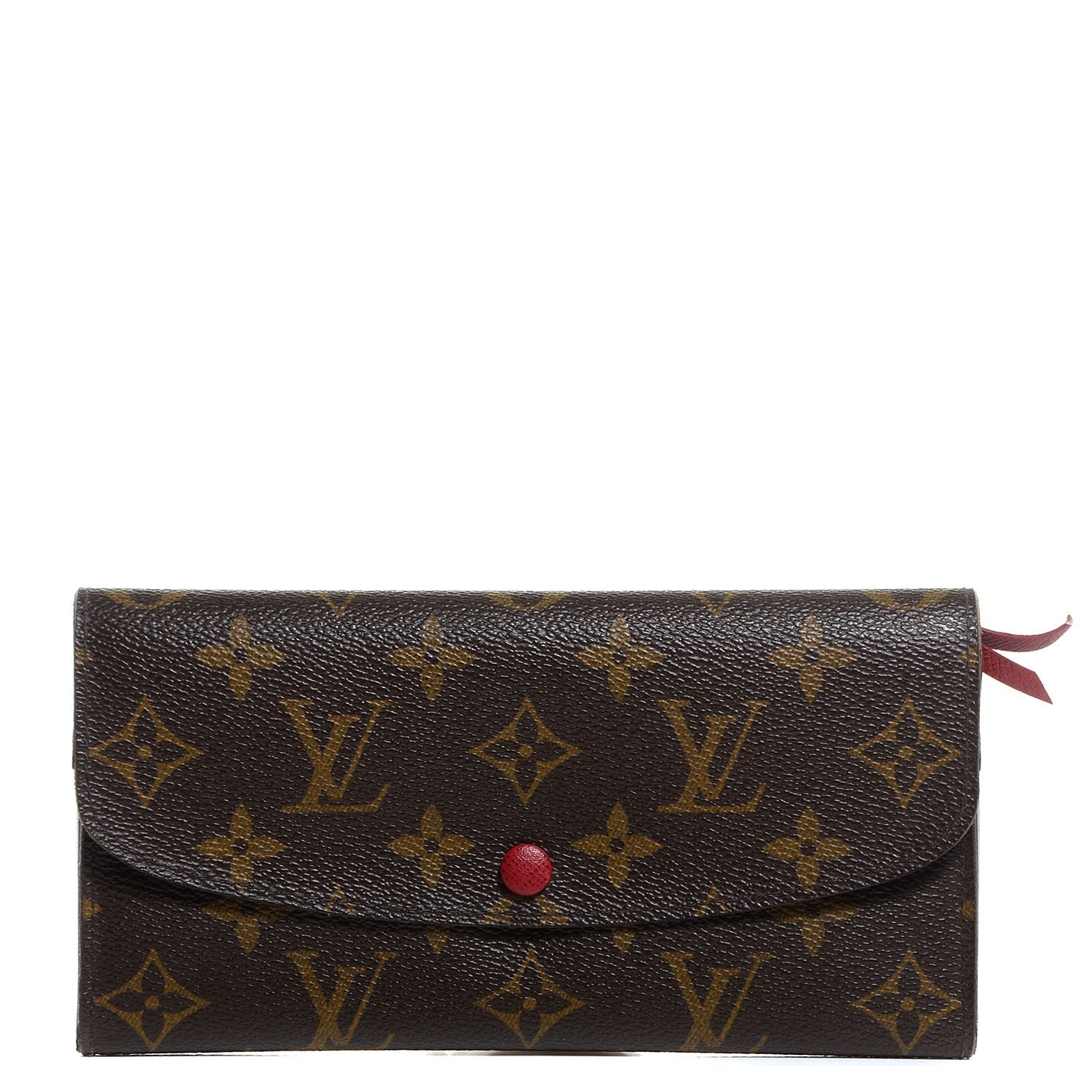 Louis Vuitton Monogram Emilie Wallet Red 1 of 7