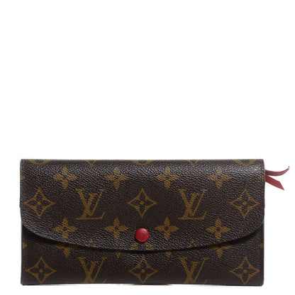 Louis Vuitton Monogram Emilie Wallet Red 1 of 7