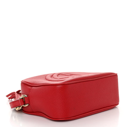 Gucci Pebbled Calfskin Small Soho Disco Bag Tabasco Red 4 of 10