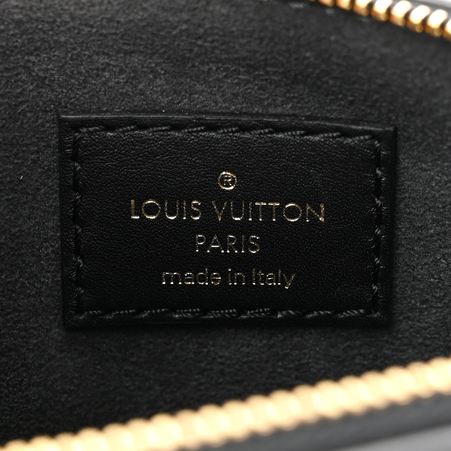 Louis Vuitton Calfskin Nanogram Embossed Lexington Pouch Black 6 of 9