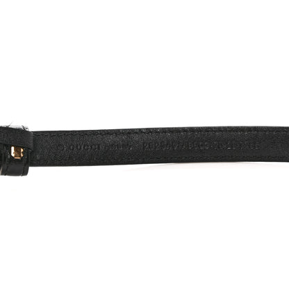 Gucci Vernice Naplak Horsebit Skinny Belt 70 28 Black 5 of 5