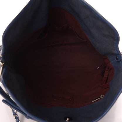Chanel Caviar Quilted French Riviera Hobo Blue 5 of 17