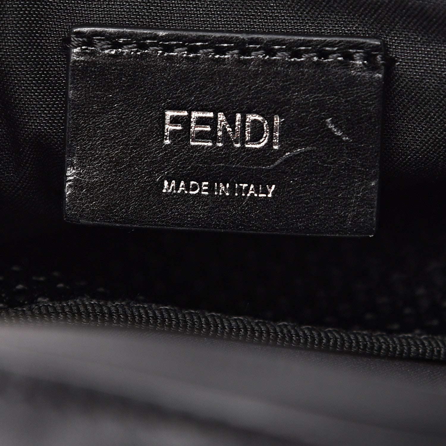 Fendi Neoprene Mesh Vitello Grace FF Pocket Belt Bag Black 5 of 8
