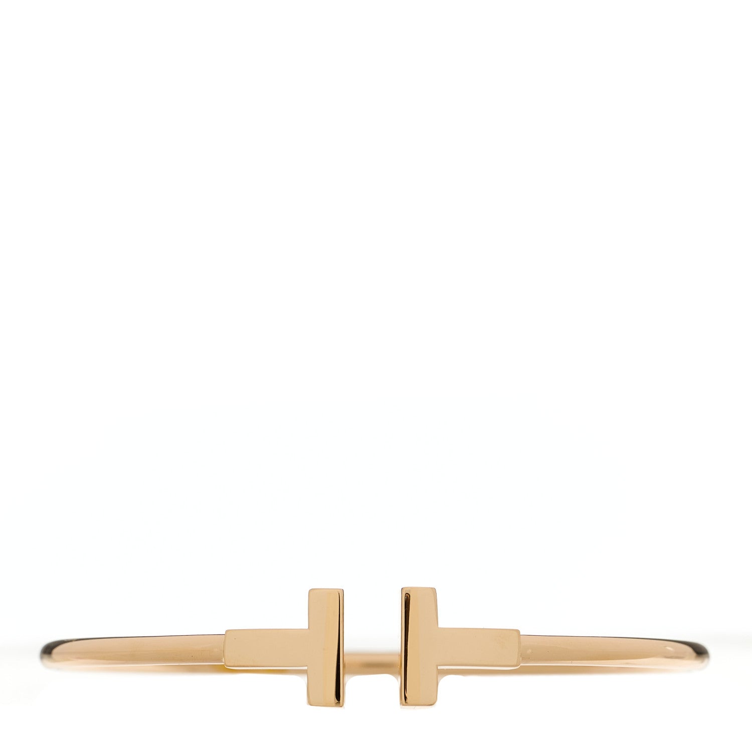 Tiffany 18K Rose Gold T Wire Bracelet 1 of 4