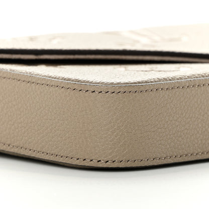 Louis Vuitton Empreinte Monogram Giant Felicie Pochette Tourterelle Creme 10 of 14
