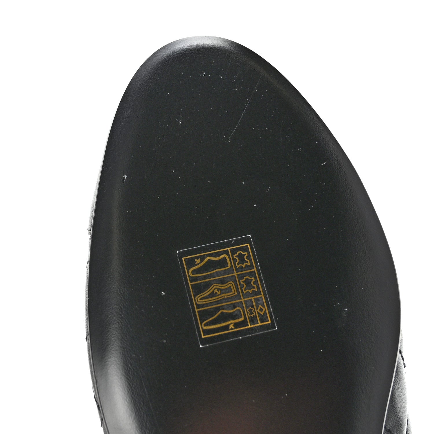 Chanel Aged Calfskin Quilted CC Cap Toe Ballerina Flats 39.5 Black 12 of 14