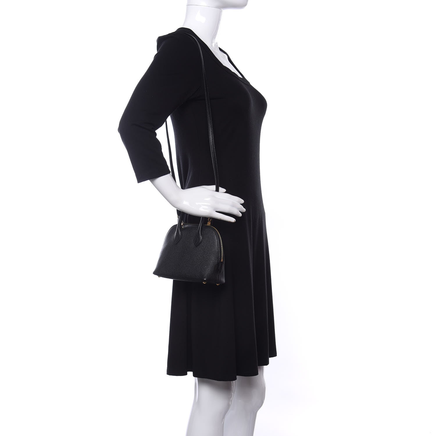 Hermes Chevre Mysore Mini 1923 Bolide Black 2 of 11
