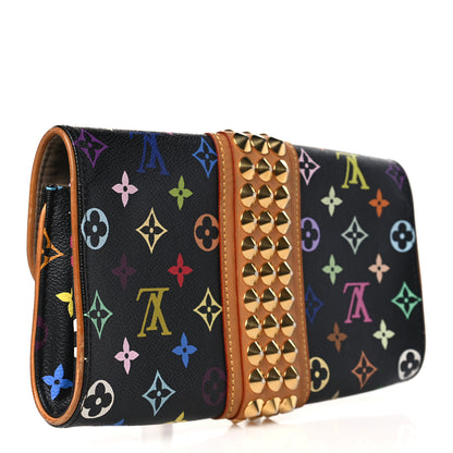 Louis Vuitton Monogram Multicolor Courtney Clutch Black 4 of 10