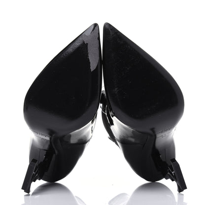 Saint Laurent Patent Opyum Ankle Booties 36 Black 5 of 8